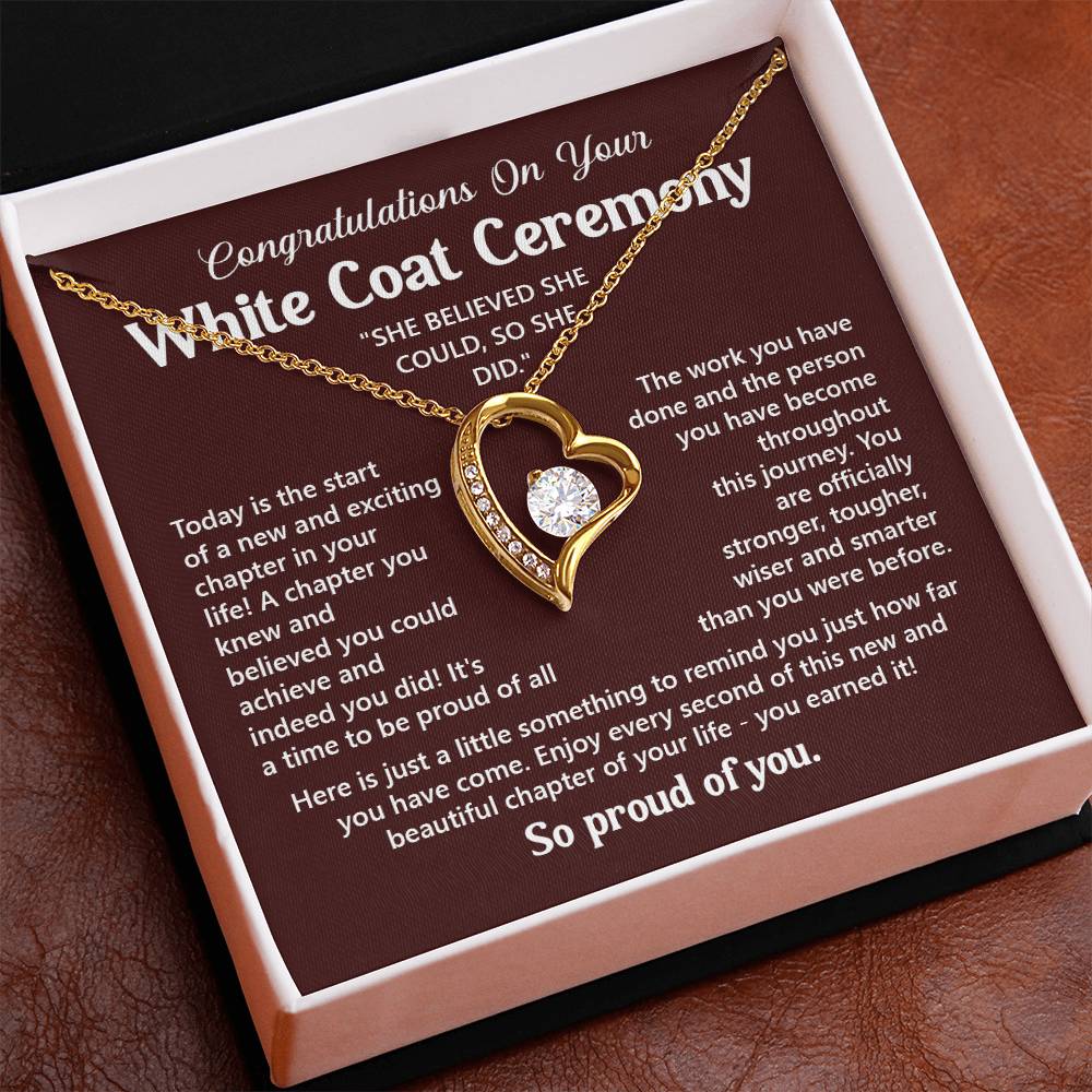 Congratulations On Your White Coat Ceremony You Can Conquer Necklace You Are Amazing Necklace Personal Development Jewelry Motivational Jewelry Gift From Dad Meaningful Gift For Graduates New Chapter Necklace Congratulations Necklace