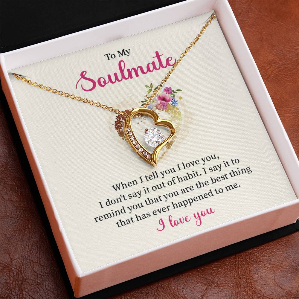 Soulmate Necklace for Her – I Love You Gift Box