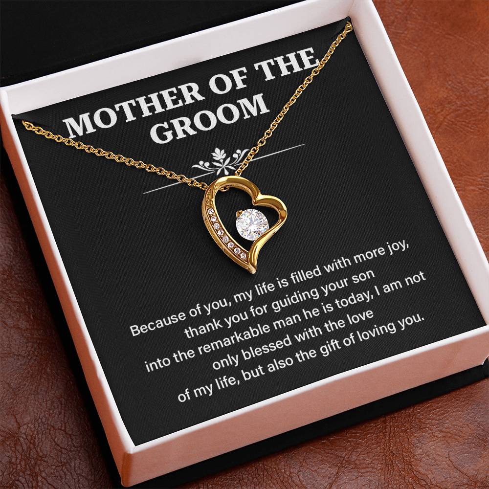 To The Mother Of The Groom Mother Of The Groom Necklace Gift Sentimental Jewelry For Mother Of The Groom Jewelry Gift For Groom's Mom Special Gift For Groom's Mom Meaningful Gift For Groom's Mother Supportive Gift For Mother Unique Gift For Mother