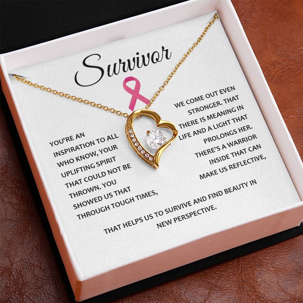 You're A Survivor Survivor Necklace Uplifting Spirit Necklace Meaningful Gift Supportive Gift For Fighters Motivational Jewelry Never Give Up Necklace Cancer Survivor Jewelry Breast Cancer Necklace For Soulmate Stronger Necklace