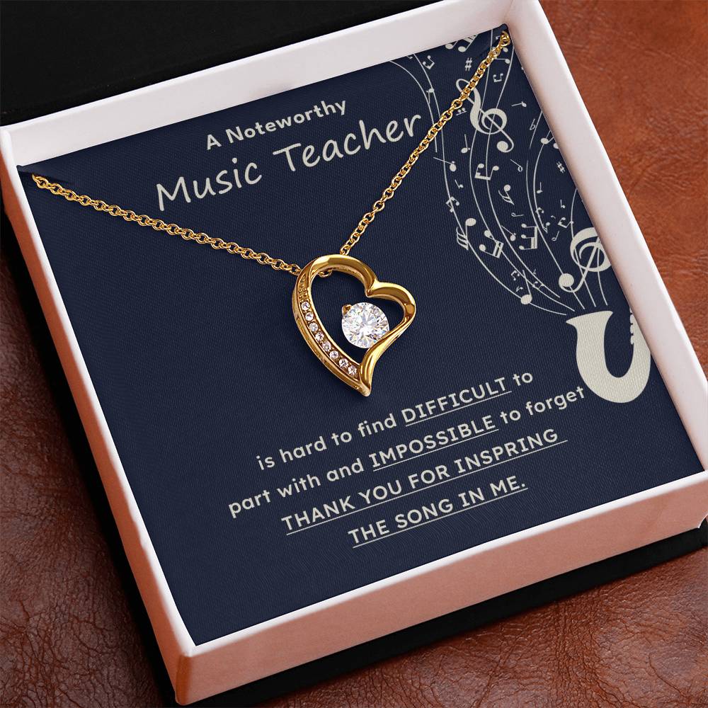 A Noteworthy Music Teacher Artistic Expression Jewelry Melodic Journey Necklace Passion For Music Necklace Soulful Artistry Jewelry Musical Journey Gift Creative Flow Necklace Inspiring Art Jewelry Imaginative Sound Jewelry Cultural Expression Necklace