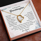 Granddaughter Necklace from Grandpa – Encouraging Message Card