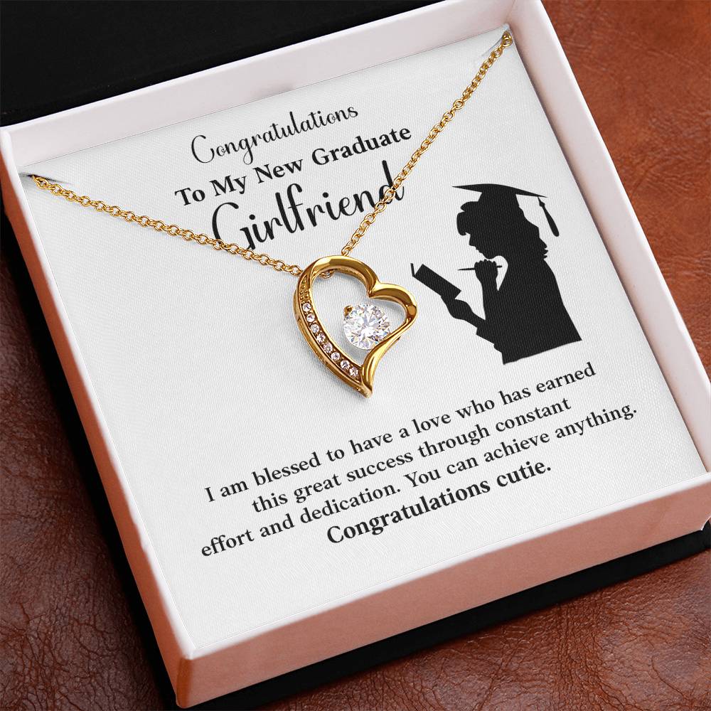 Congratulations To My New Graduate Girlfriend Necklace Necklace For Next Chapter Necklace For Girlfriend’s Potential Proud Partner Graduation Gift Sentimental Gift For New Graduate Gift For Girlfriend’s Graduation Graduate Girlfriend Necklace Gift