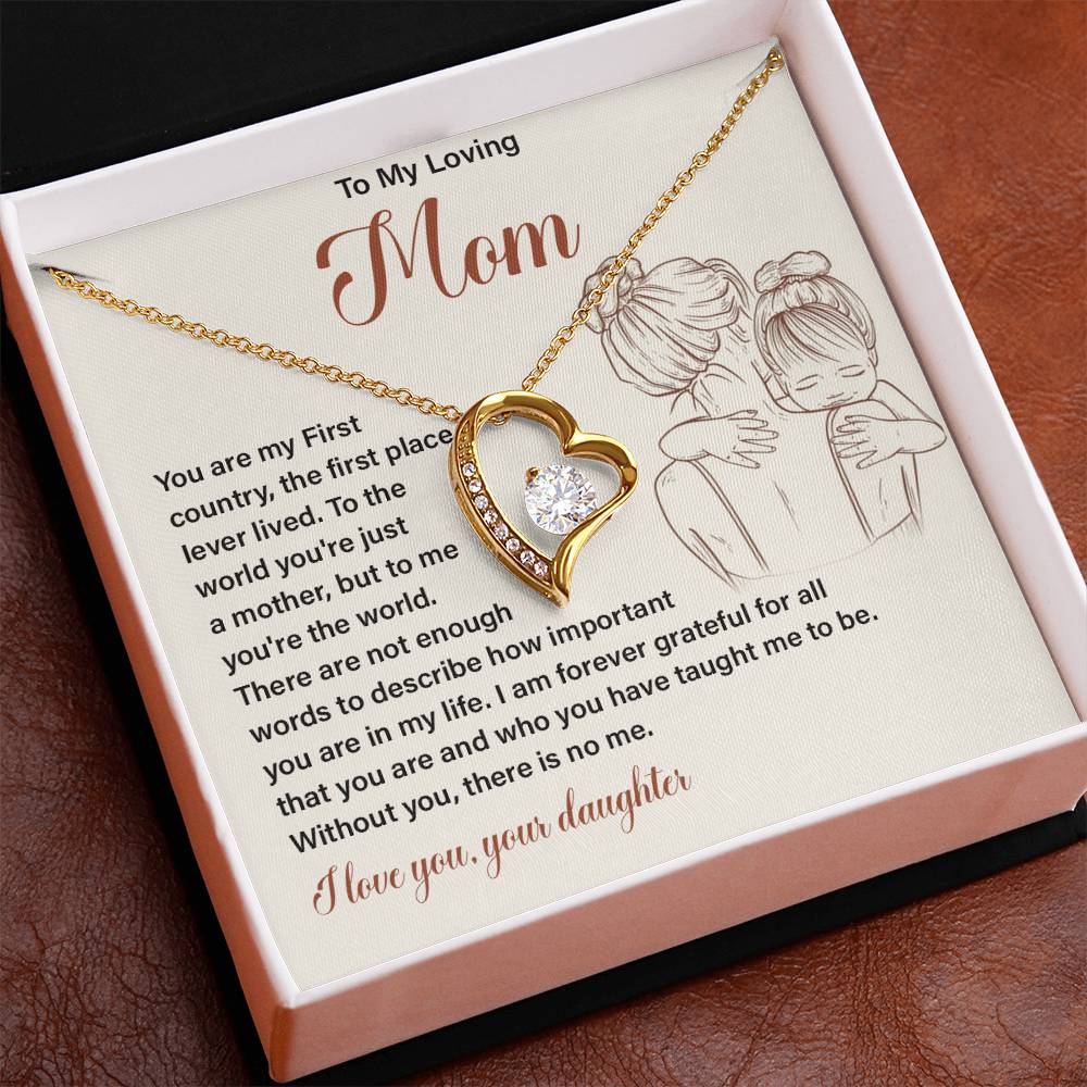 Gift for Loving Mom from Daughter with Message Card