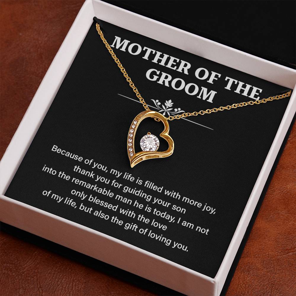 To The Mother Of The Groom Mother Of The Groom Necklace Gift Sentimental Jewelry For Mother Of The Groom Jewelry Gift For Groom's Mom Special Gift For Groom's Mom Meaningful Gift For Groom's Mother Supportive Gift For Mother Unique Gift For Mother