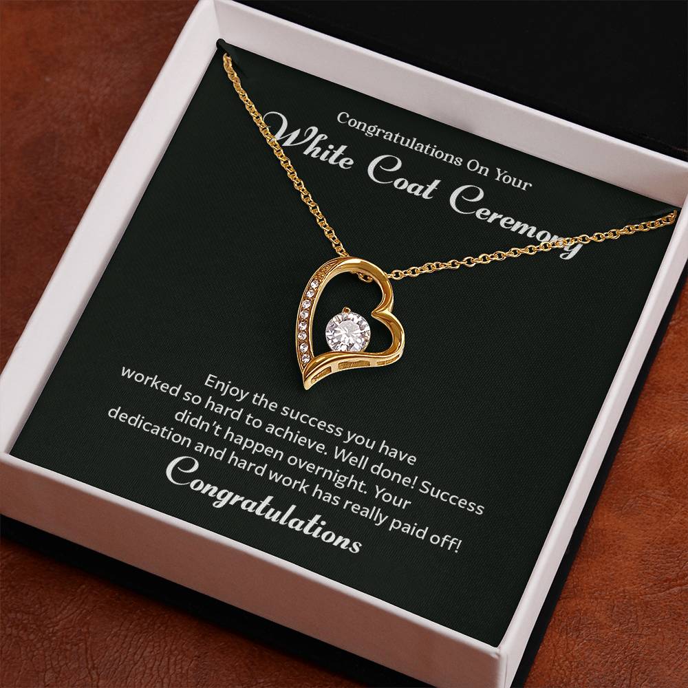 Congratulations On Your White Coat Ceremony Congratulations Necklace Inspirational Jewelry Gift Meaningful Gift For Graduates Proud Of Your Journey Necklace Celebrate Your Success Necklace Emotional Connection Necklace Jewelry For Inspiring Confidence