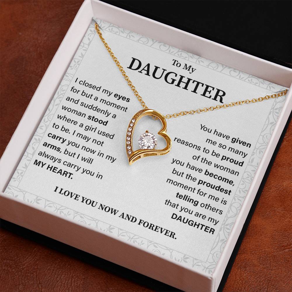 To my daughter i closed my eyes.