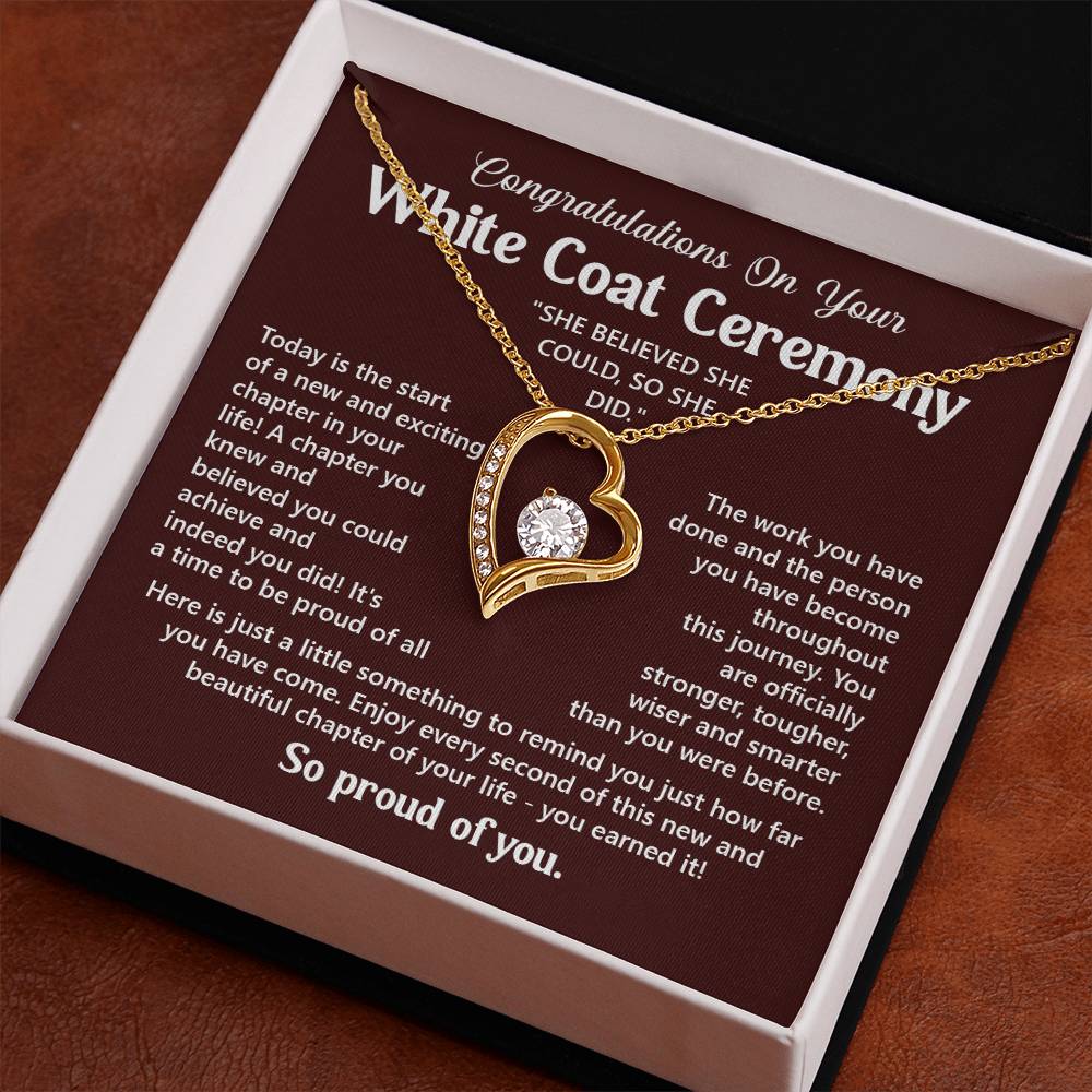 Congratulations On Your White Coat Ceremony You Can Conquer Necklace You Are Amazing Necklace Personal Development Jewelry Motivational Jewelry Gift From Dad Meaningful Gift For Graduates New Chapter Necklace Congratulations Necklace