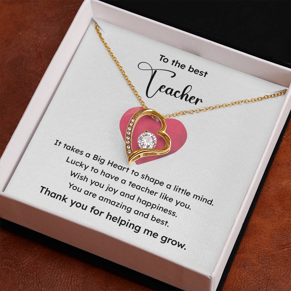 To The Best Teacher Best Teacher Gift Teacher Appreciation Necklace Lucky To Have You Necklace Unique Gift For A Great Teacher Emotional Connection Necklace Supportive Gift For Teachers You Are The Best Necklace