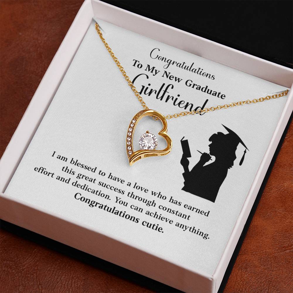 Congratulations To My New Graduate Girlfriend Necklace Necklace For Next Chapter Necklace For Girlfriend’s Potential Proud Partner Graduation Gift Sentimental Gift For New Graduate Gift For Girlfriend’s Graduation Graduate Girlfriend Necklace Gift