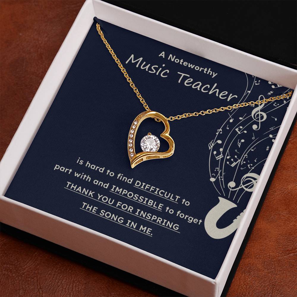 A Noteworthy Music Teacher Artistic Expression Jewelry Melodic Journey Necklace Passion For Music Necklace Soulful Artistry Jewelry Musical Journey Gift Creative Flow Necklace Inspiring Art Jewelry Imaginative Sound Jewelry Cultural Expression Necklace