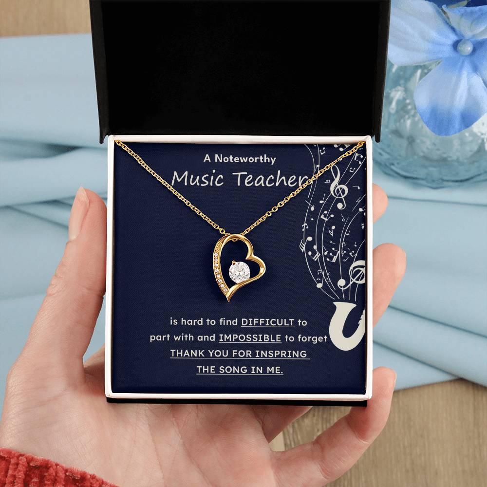 A Noteworthy Music Teacher Artistic Expression Jewelry Melodic Journey Necklace Passion For Music Necklace Soulful Artistry Jewelry Musical Journey Gift Creative Flow Necklace Inspiring Art Jewelry Imaginative Sound Jewelry Cultural Expression Necklace