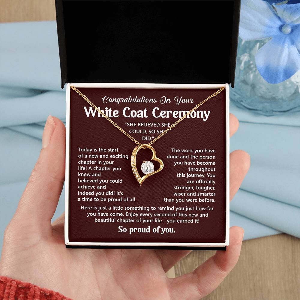 Congratulations On Your White Coat Ceremony You Can Conquer Necklace You Are Amazing Necklace Personal Development Jewelry Motivational Jewelry Gift From Dad Meaningful Gift For Graduates New Chapter Necklace Congratulations Necklace