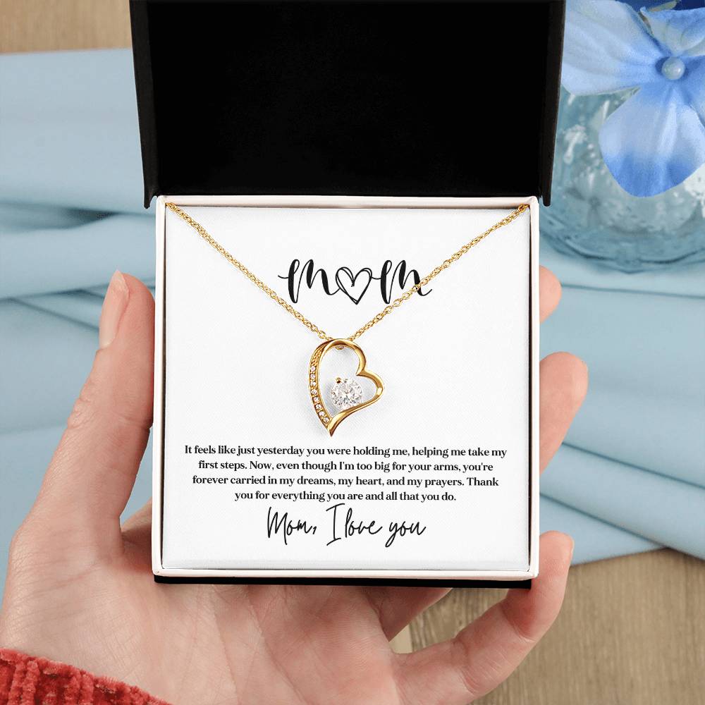 Necklace Gift for Mom From Kids With Sentimental Card