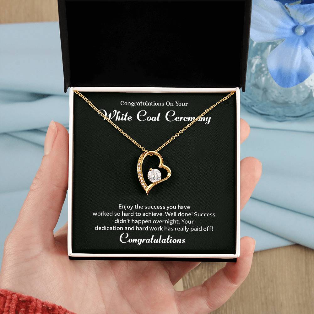 Congratulations On Your White Coat Ceremony Congratulations Necklace Inspirational Jewelry Gift Meaningful Gift For Graduates Proud Of Your Journey Necklace Celebrate Your Success Necklace Emotional Connection Necklace Jewelry For Inspiring Confidence