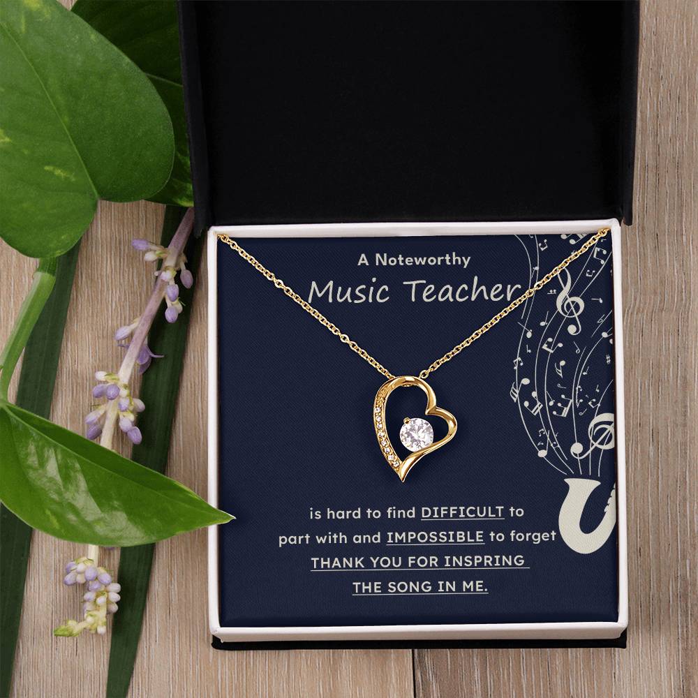 A Noteworthy Music Teacher Artistic Expression Jewelry Melodic Journey Necklace Passion For Music Necklace Soulful Artistry Jewelry Musical Journey Gift Creative Flow Necklace Inspiring Art Jewelry Imaginative Sound Jewelry Cultural Expression Necklace