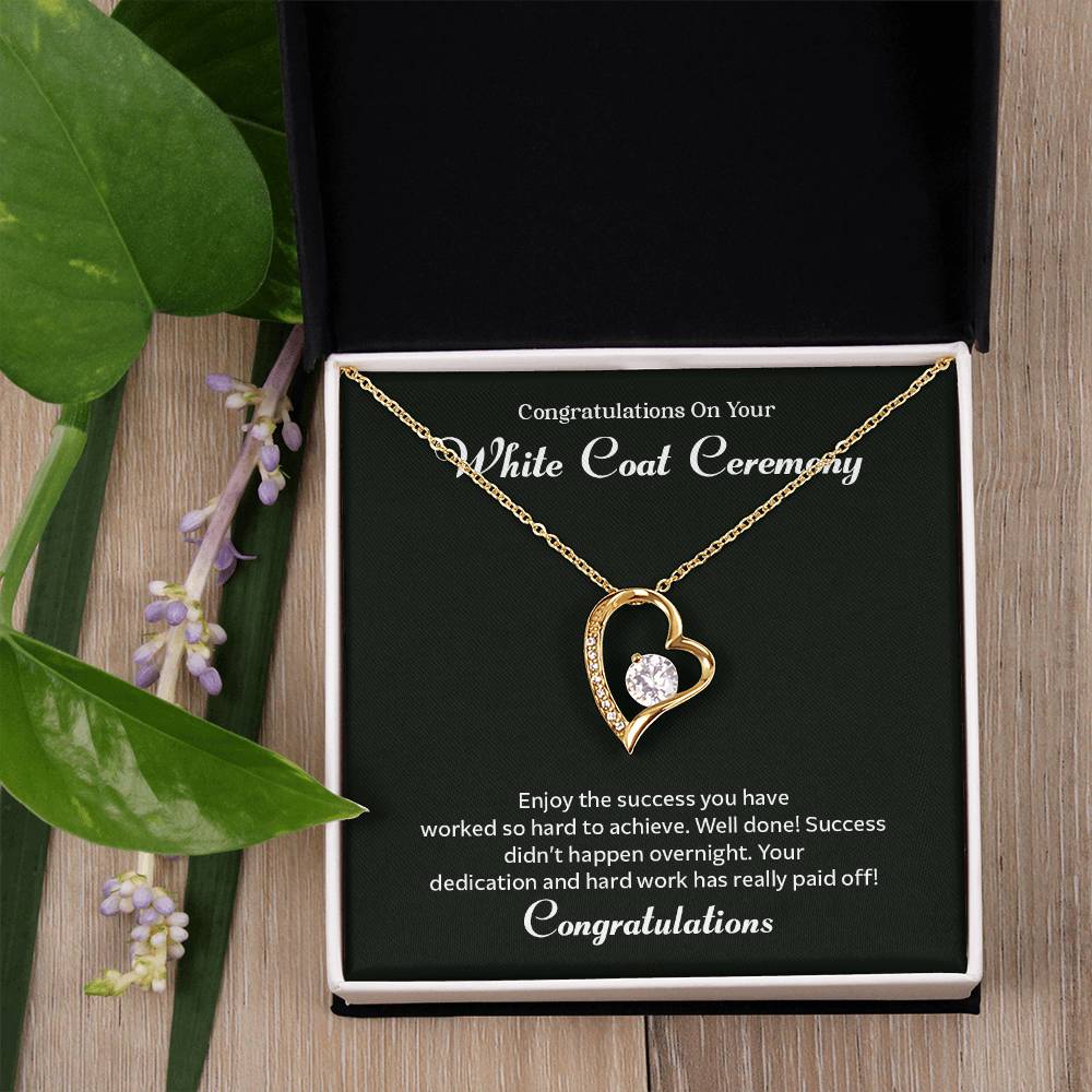 Congratulations On Your White Coat Ceremony Congratulations Necklace Inspirational Jewelry Gift Meaningful Gift For Graduates Proud Of Your Journey Necklace Celebrate Your Success Necklace Emotional Connection Necklace Jewelry For Inspiring Confidence