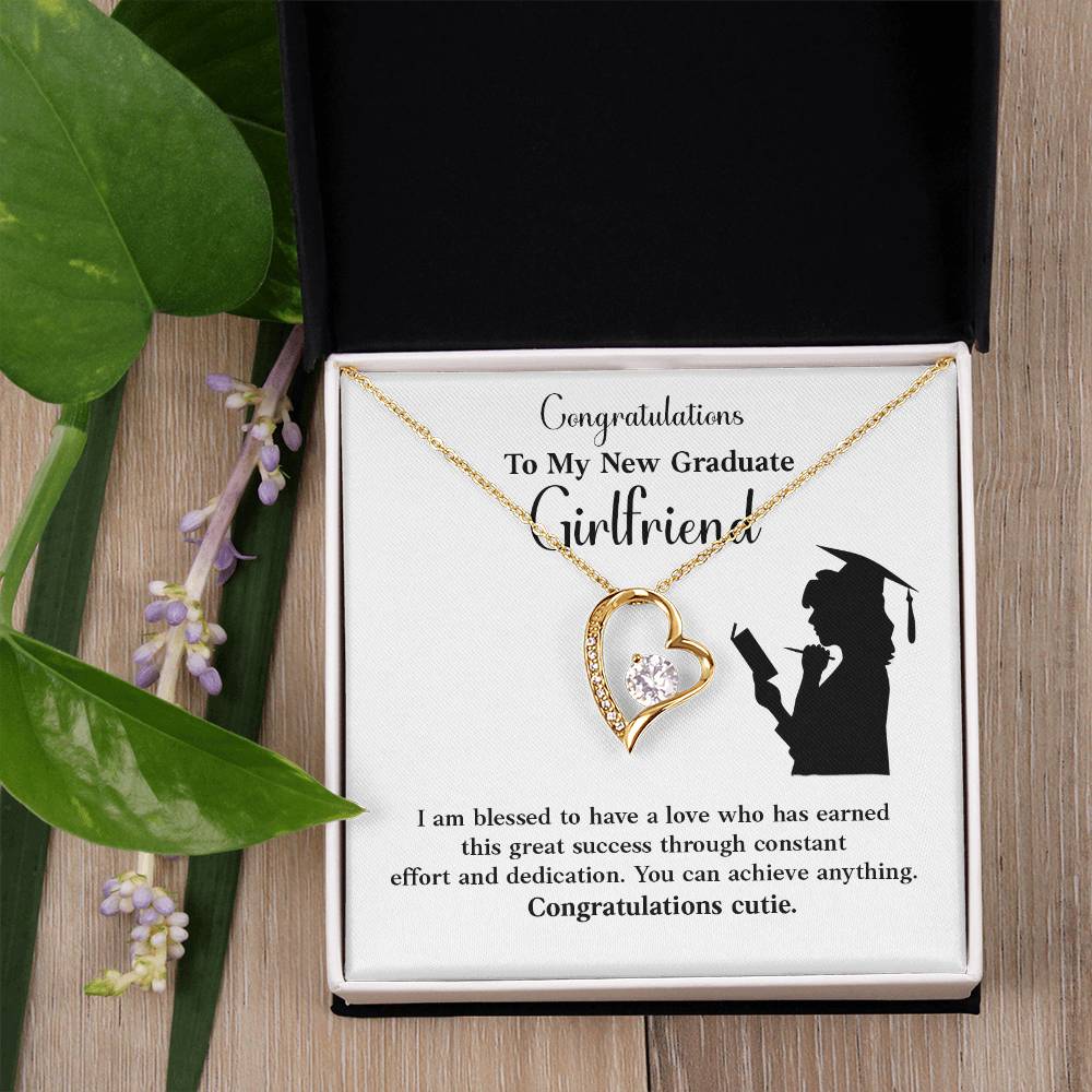 Congratulations To My New Graduate Girlfriend Necklace Necklace For Next Chapter Necklace For Girlfriend’s Potential Proud Partner Graduation Gift Sentimental Gift For New Graduate Gift For Girlfriend’s Graduation Graduate Girlfriend Necklace Gift