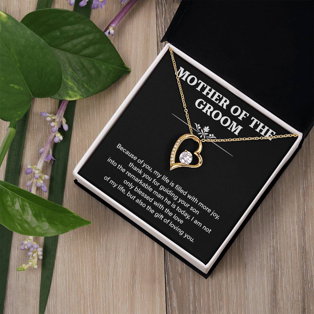 To The Mother Of The Groom Mother Of The Groom Necklace Gift Sentimental Jewelry For Mother Of The Groom Jewelry Gift For Groom's Mom Special Gift For Groom's Mom Meaningful Gift For Groom's Mother Supportive Gift For Mother Unique Gift For Mother