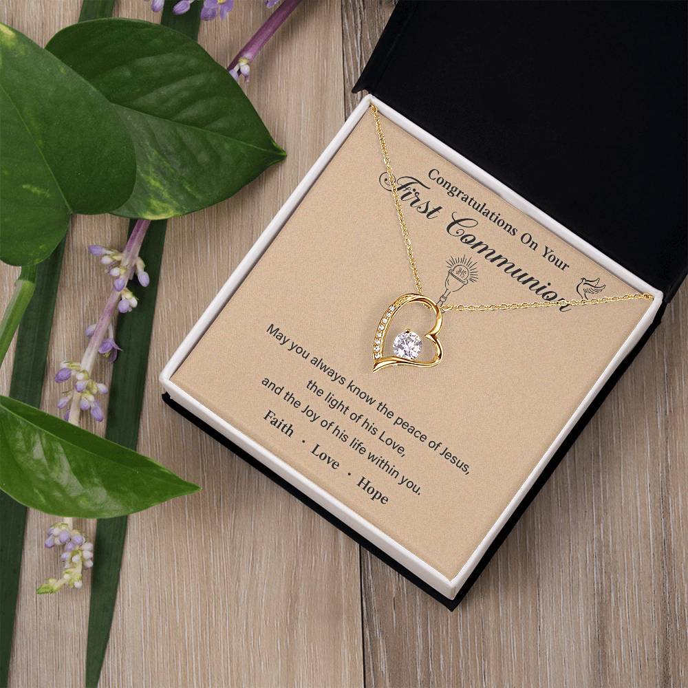 Congratulations On Your First Communion necklace for presence of Jesus thoughtful gift for first communion special occasion gift for first communion meaningful gift for first communion first communion necklace gift gift for first communion