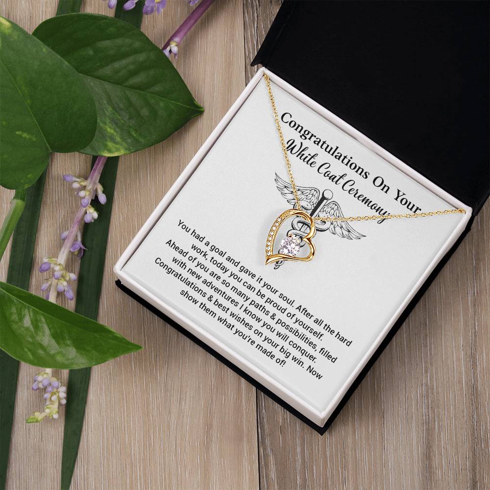 Congratulations On Your White Coat Ceremony Congratulations Necklace Inspirational Jewelry Gift Meaningful Gift For Graduates New Adventures Necklace Motivational Jewelry Personal Growth Jewelry Best Wishes Necklace