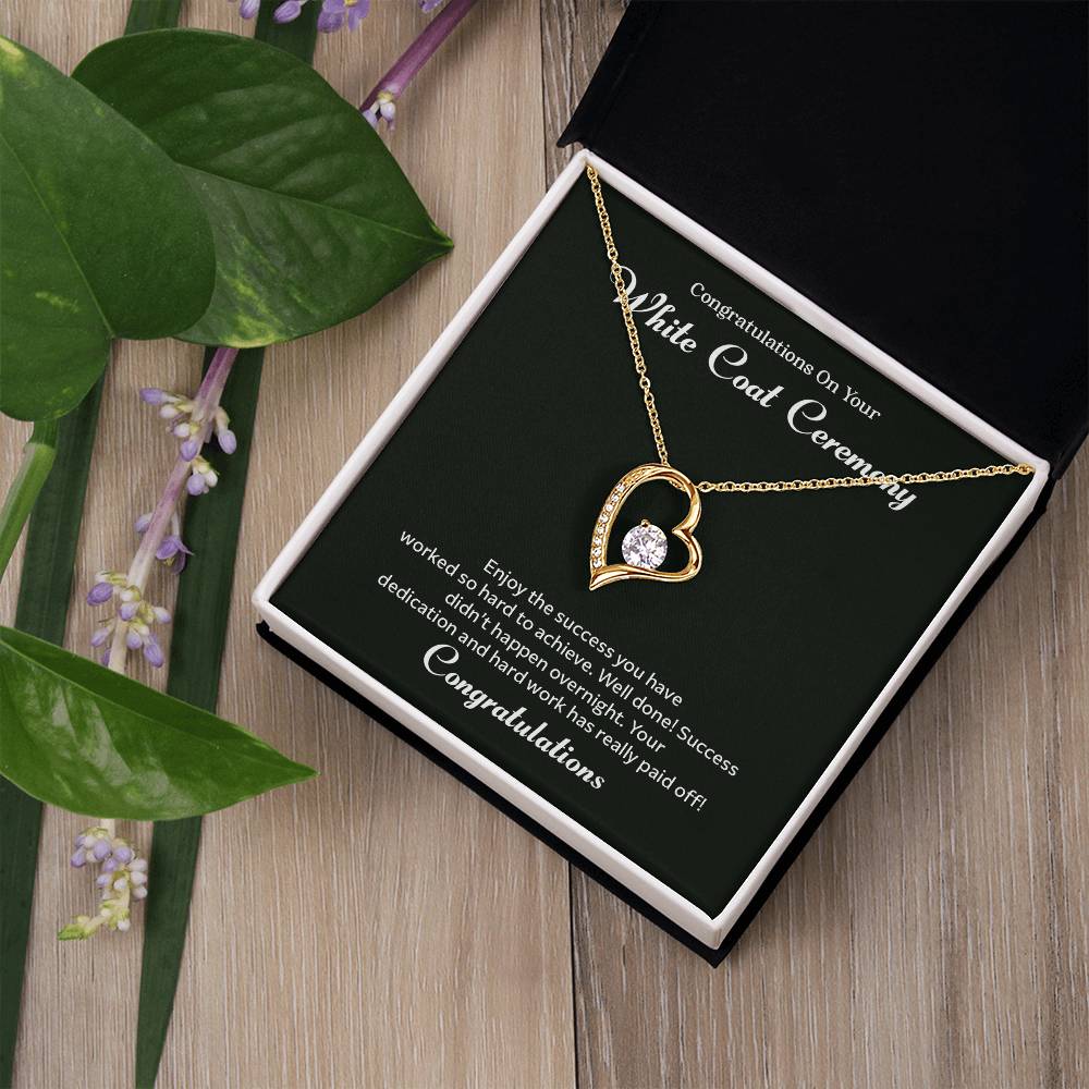 Congratulations On Your White Coat Ceremony Congratulations Necklace Inspirational Jewelry Gift Meaningful Gift For Graduates Proud Of Your Journey Necklace Celebrate Your Success Necklace Emotional Connection Necklace Jewelry For Inspiring Confidence