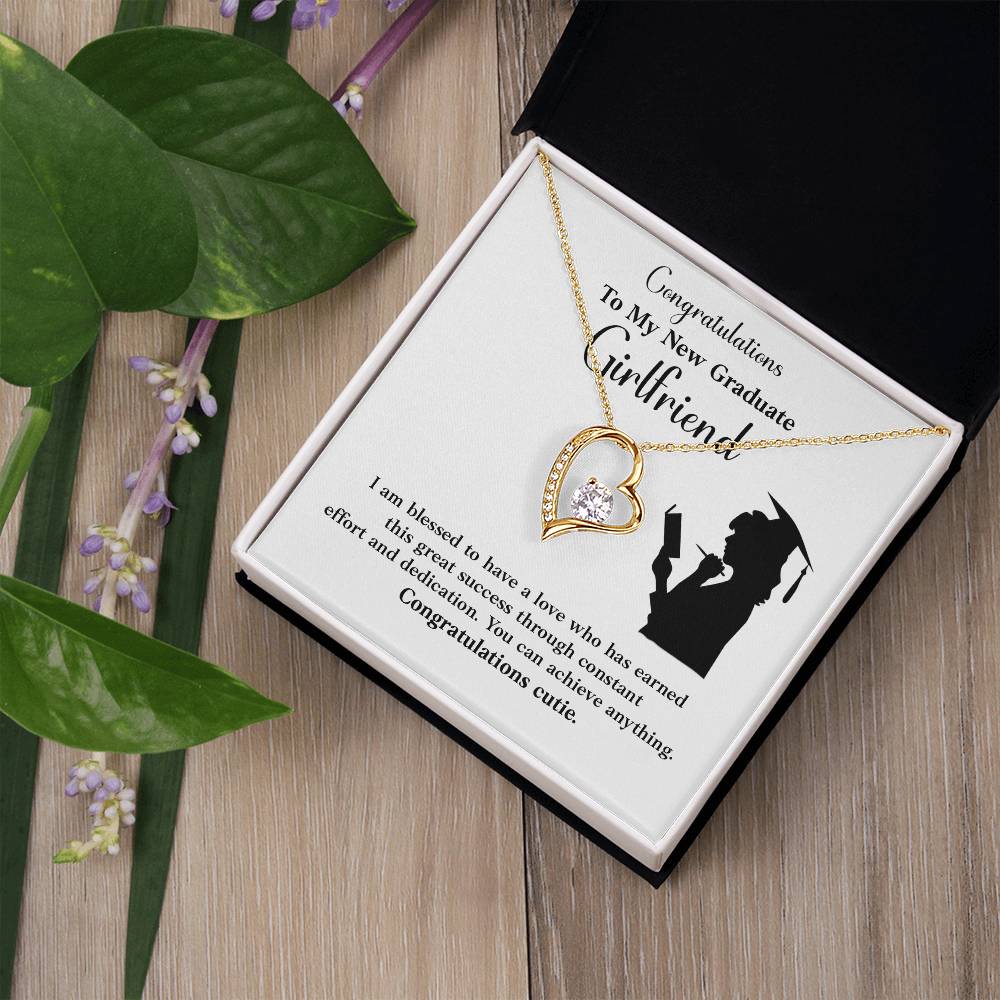 Congratulations To My New Graduate Girlfriend Necklace Necklace For Next Chapter Necklace For Girlfriend’s Potential Proud Partner Graduation Gift Sentimental Gift For New Graduate Gift For Girlfriend’s Graduation Graduate Girlfriend Necklace Gift