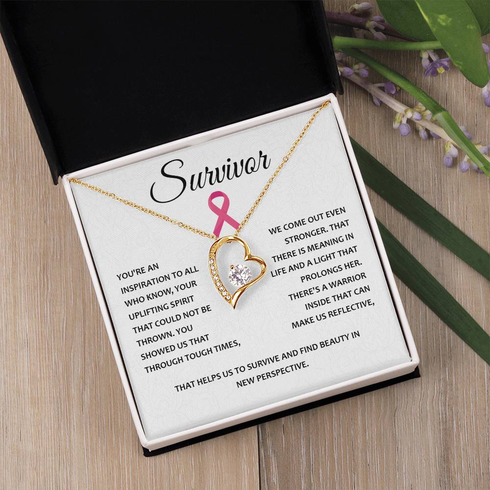 You're A Survivor Survivor Necklace Uplifting Spirit Necklace Meaningful Gift Supportive Gift For Fighters Motivational Jewelry Never Give Up Necklace Cancer Survivor Jewelry Breast Cancer Necklace For Soulmate Stronger Necklace