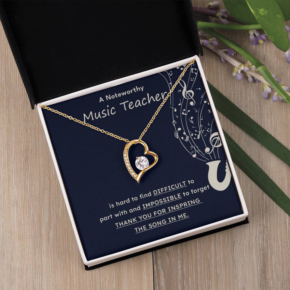 A Noteworthy Music Teacher Artistic Expression Jewelry Melodic Journey Necklace Passion For Music Necklace Soulful Artistry Jewelry Musical Journey Gift Creative Flow Necklace Inspiring Art Jewelry Imaginative Sound Jewelry Cultural Expression Necklace