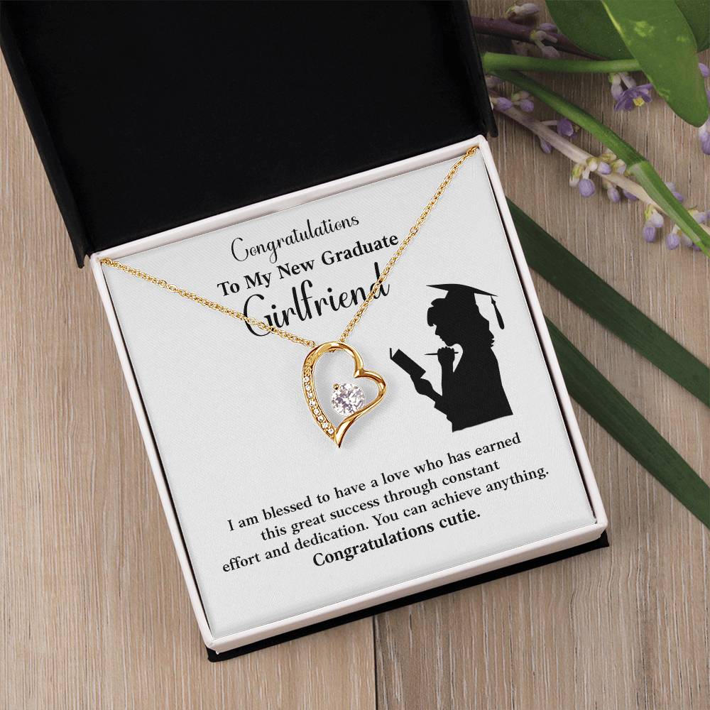 Congratulations To My New Graduate Girlfriend Necklace Necklace For Next Chapter Necklace For Girlfriend’s Potential Proud Partner Graduation Gift Sentimental Gift For New Graduate Gift For Girlfriend’s Graduation Graduate Girlfriend Necklace Gift