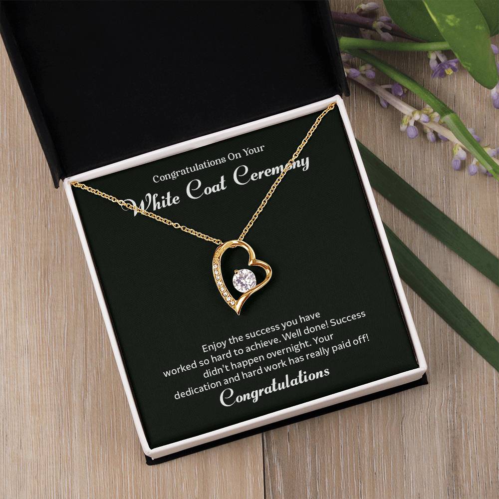 Congratulations On Your White Coat Ceremony Congratulations Necklace Inspirational Jewelry Gift Meaningful Gift For Graduates Proud Of Your Journey Necklace Celebrate Your Success Necklace Emotional Connection Necklace Jewelry For Inspiring Confidence