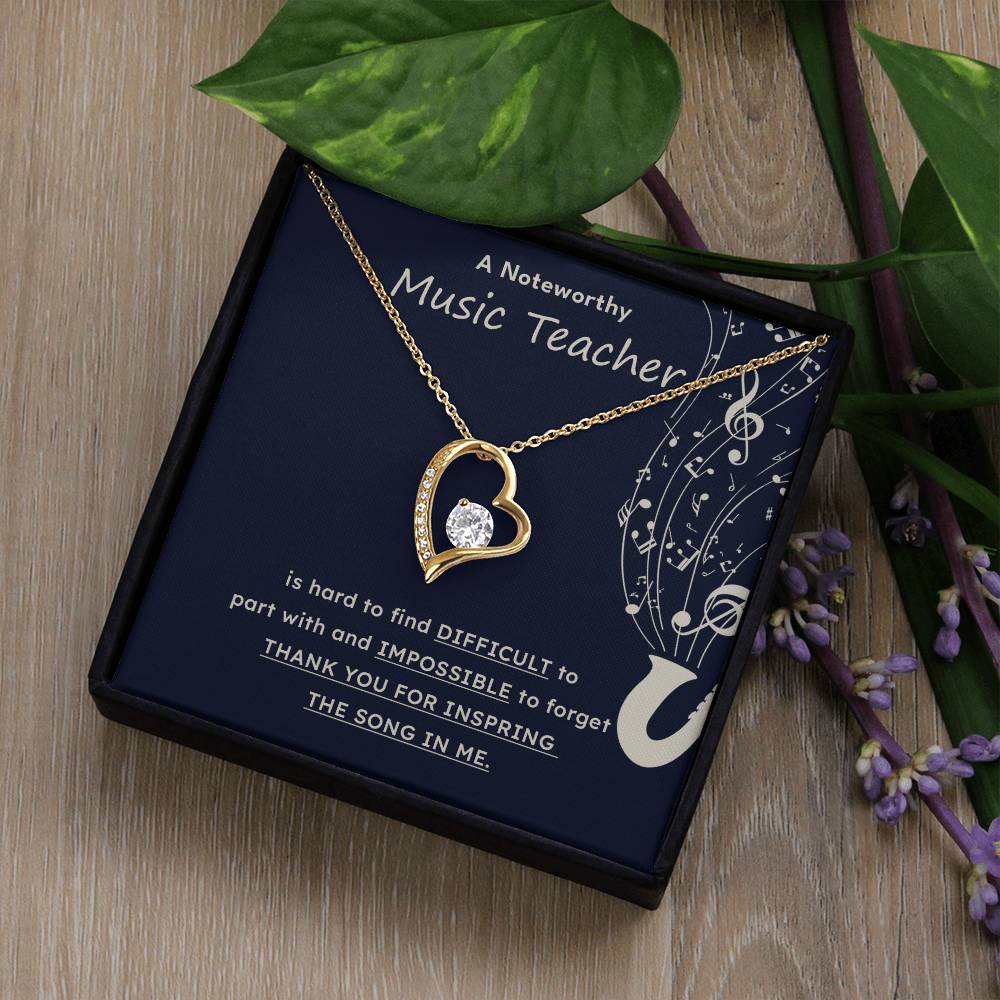 A Noteworthy Music Teacher Artistic Expression Jewelry Melodic Journey Necklace Passion For Music Necklace Soulful Artistry Jewelry Musical Journey Gift Creative Flow Necklace Inspiring Art Jewelry Imaginative Sound Jewelry Cultural Expression Necklace