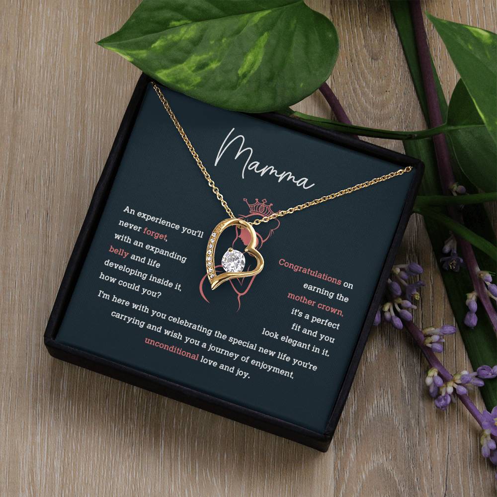 Mamma Necklace – Pregnancy Gift for Mom with Sentimental Message