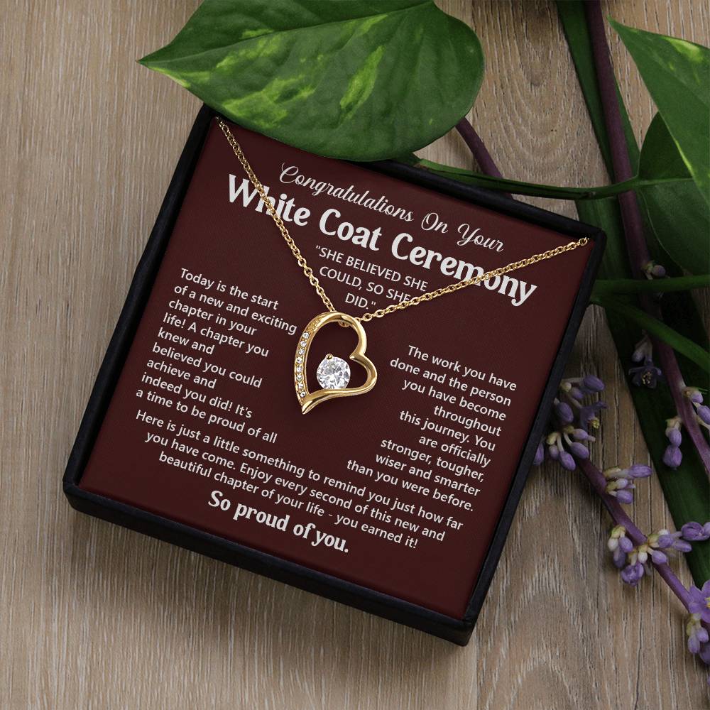 Congratulations On Your White Coat Ceremony You Can Conquer Necklace You Are Amazing Necklace Personal Development Jewelry Motivational Jewelry Gift From Dad Meaningful Gift For Graduates New Chapter Necklace Congratulations Necklace