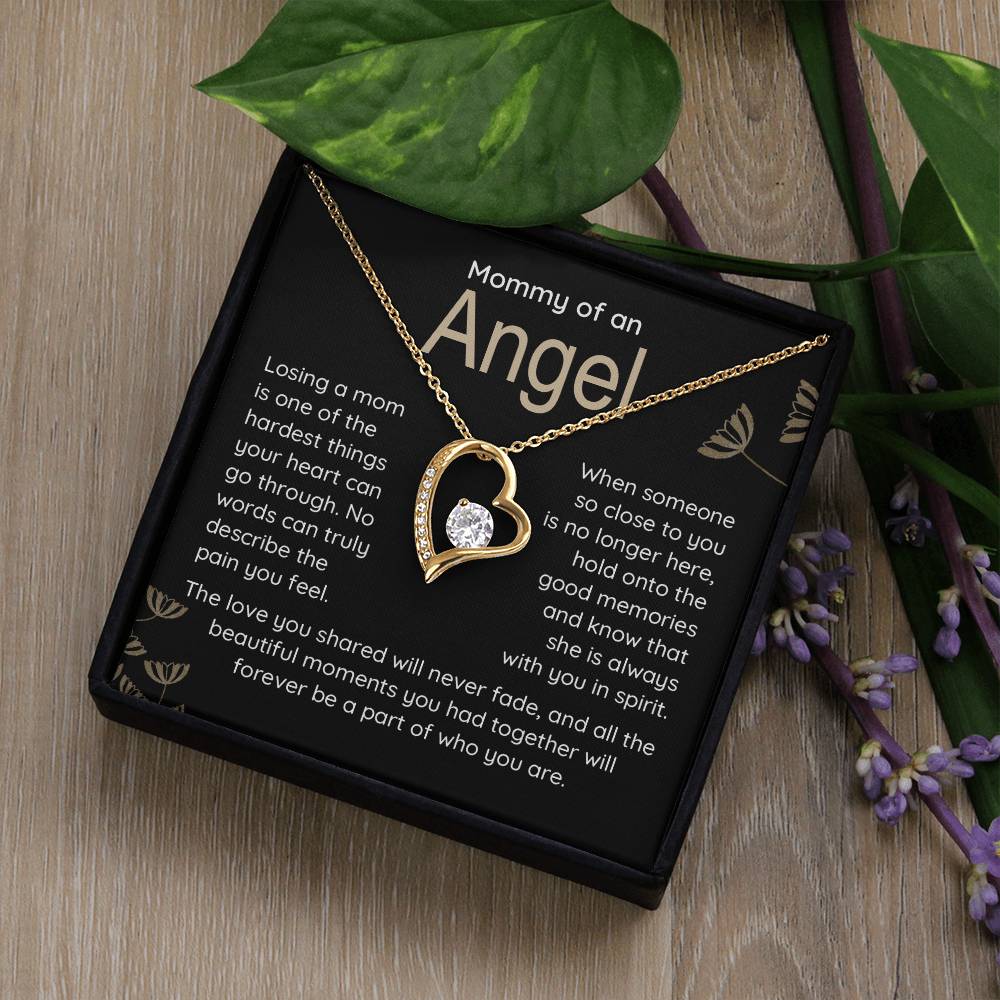 Mommy Of An Angel Necklace – Heartfelt Memorial Jewelry Gift, Always With You In Spirit, Sentimental Keepsake For Love And Treasured Memories