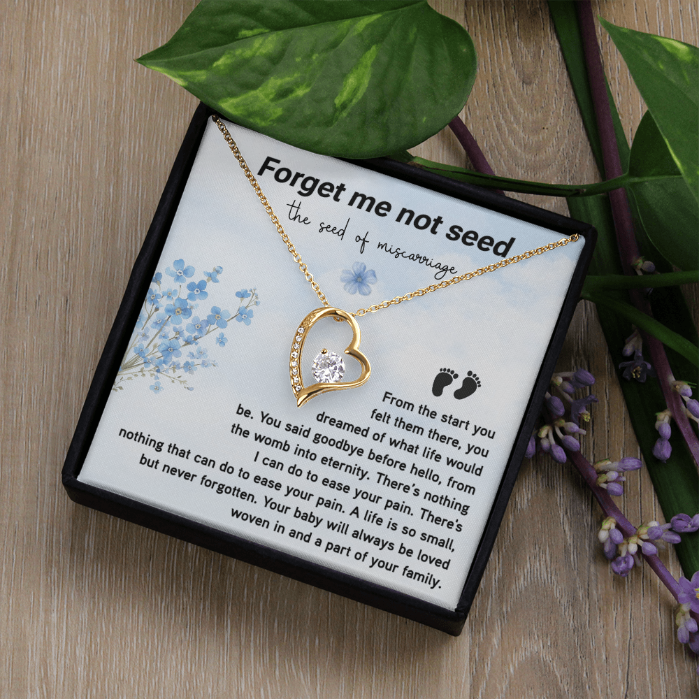 Forget Me Not Seed the seed of miscarriage Necklace