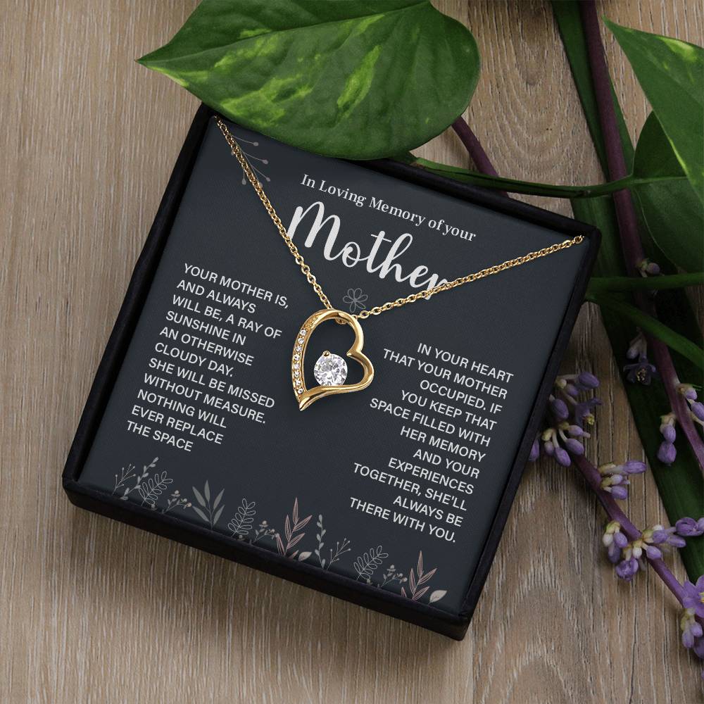 In Loving Memory Necklace For Mother – Heartfelt Memorial Jewelry Gift