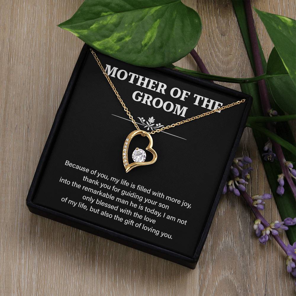 To The Mother Of The Groom Mother Of The Groom Necklace Gift Sentimental Jewelry For Mother Of The Groom Jewelry Gift For Groom's Mom Special Gift For Groom's Mom Meaningful Gift For Groom's Mother Supportive Gift For Mother Unique Gift For Mother