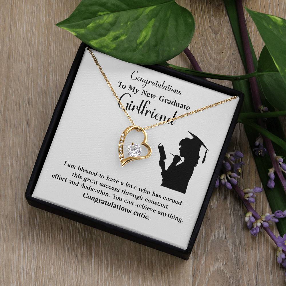 Congratulations To My New Graduate Girlfriend Necklace Necklace For Next Chapter Necklace For Girlfriend’s Potential Proud Partner Graduation Gift Sentimental Gift For New Graduate Gift For Girlfriend’s Graduation Graduate Girlfriend Necklace Gift