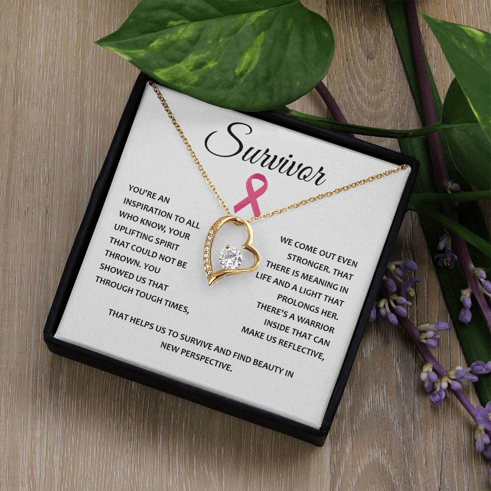 You're A Survivor Survivor Necklace Uplifting Spirit Necklace Meaningful Gift Supportive Gift For Fighters Motivational Jewelry Never Give Up Necklace Cancer Survivor Jewelry Breast Cancer Necklace For Soulmate Stronger Necklace