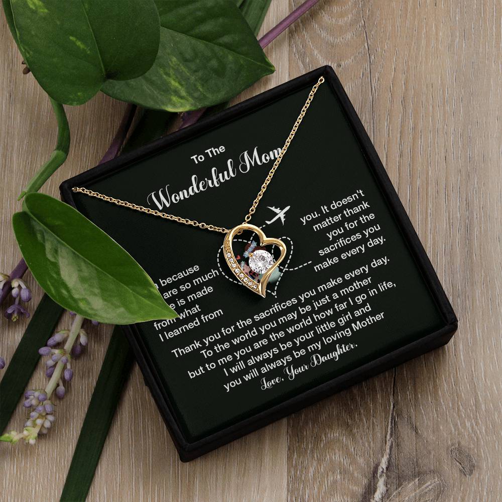 To The Wonderful Mom, Elegant Jewelry For A Mother’s Day Gift Thoughtful Necklace Sweet Gift For A Special Woman Loving Pendant Elegant Pendant For A Mother’s Bond Heartfelt Necklace For Family Bond Beautiful Necklace For A Special Connection