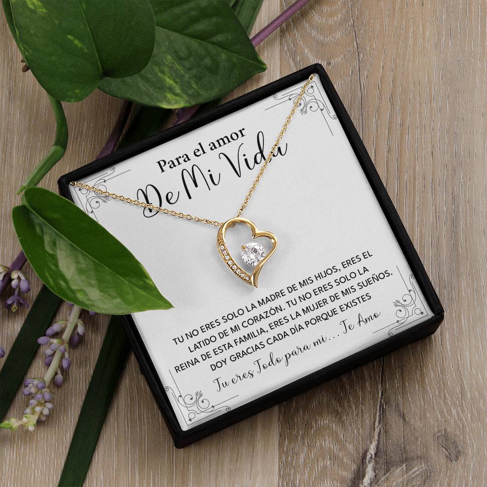 Collar Para El Amor De Mi Vida Madre De Mis Hijos Regalo Romántico Para Esposa Collar Con Frase De Amor Regalo Especial Para Mi Reina Joyería Romántica Para Esposa Regalo De Amor Infinito Regalo De Aniversario Para Mi Esposa Collar De Amor Para Mi Pareja