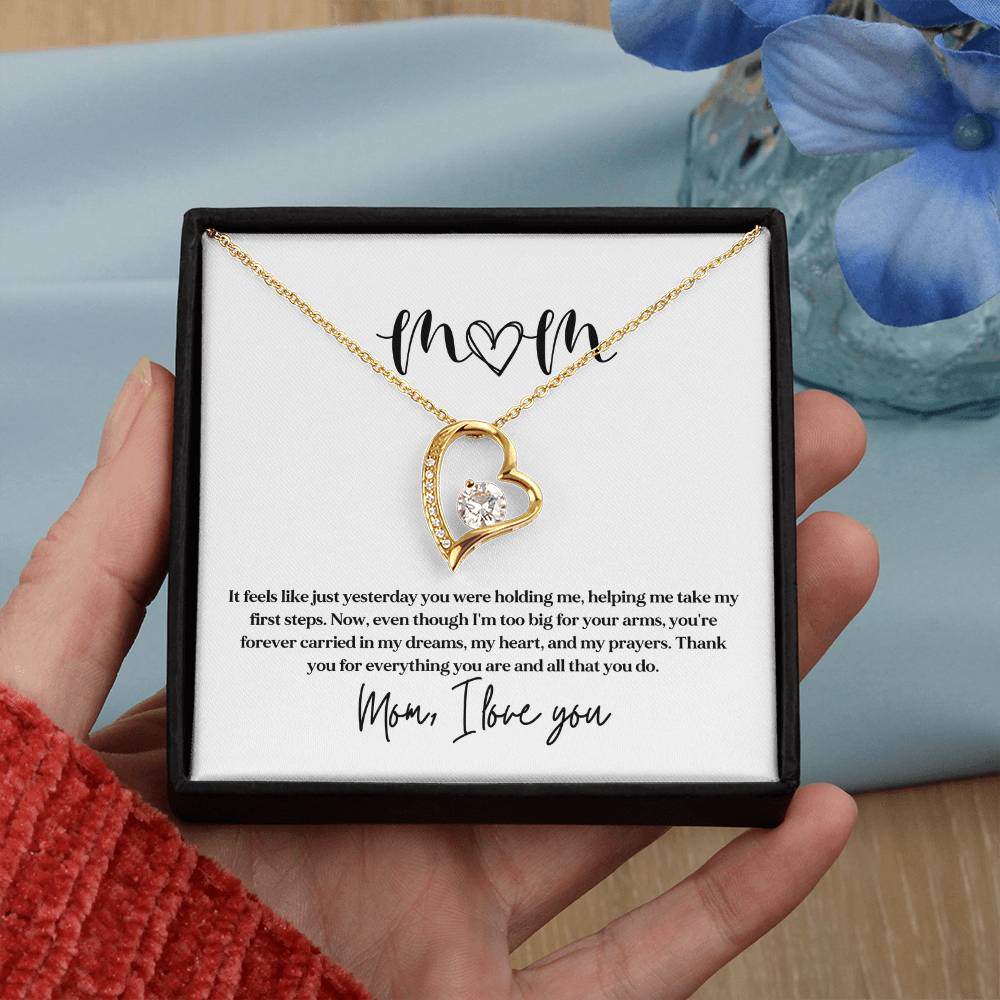 Necklace Gift for Mom From Kids With Sentimental Card