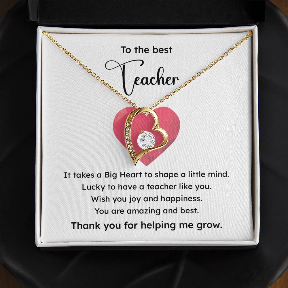 To The Best Teacher Best Teacher Gift Teacher Appreciation Necklace Lucky To Have You Necklace Unique Gift For A Great Teacher Emotional Connection Necklace Supportive Gift For Teachers You Are The Best Necklace