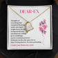 Gift for Ex-Lover – Regretful Necklace with Heartfelt Note