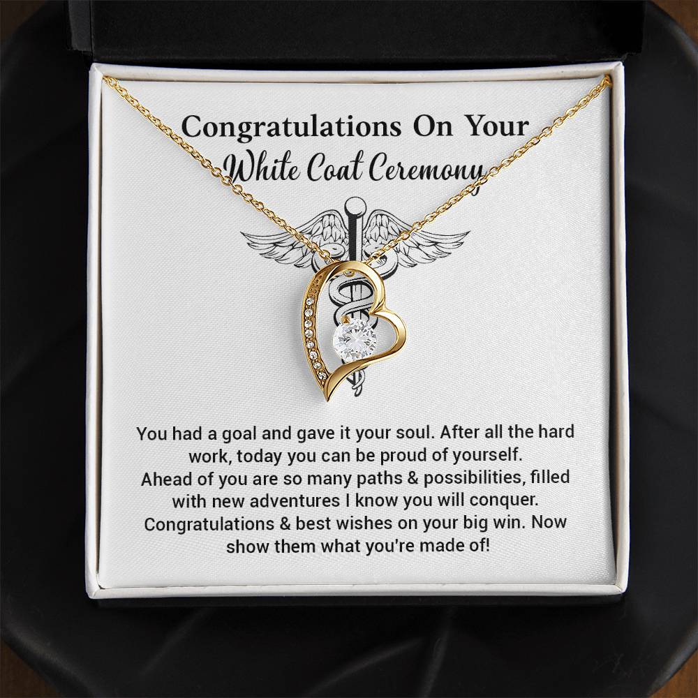 Congratulations On Your White Coat Ceremony Congratulations Necklace Inspirational Jewelry Gift Meaningful Gift For Graduates New Adventures Necklace Motivational Jewelry Personal Growth Jewelry Best Wishes Necklace