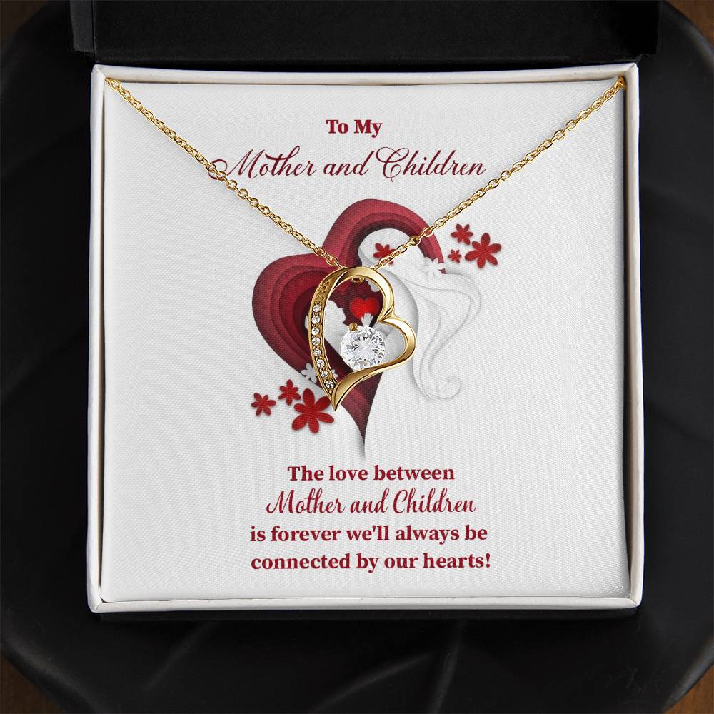 Mother and Children Necklace – Heart Connection Gift
