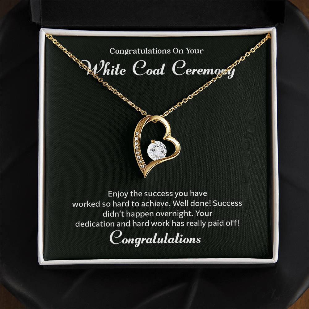 Congratulations On Your White Coat Ceremony Congratulations Necklace Inspirational Jewelry Gift Meaningful Gift For Graduates Proud Of Your Journey Necklace Celebrate Your Success Necklace Emotional Connection Necklace Jewelry For Inspiring Confidence