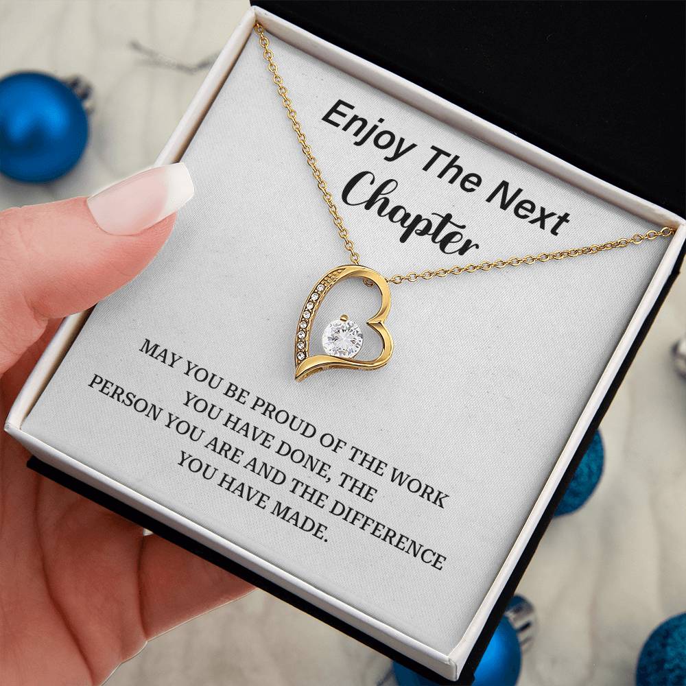 Enjoy The Next Chapter Enjoy The Next Chapter Necklace Gift Jewelry Gift For New Chapter In Life Emotional Gift For Life Change Best Sentimental Gift For Transition Gift For New Chapter In Life Necklace Gift For Celebrating New Chapter Sentimental Jewelry