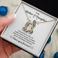 Mother Daughter Bond Necklace Gift with Message Card